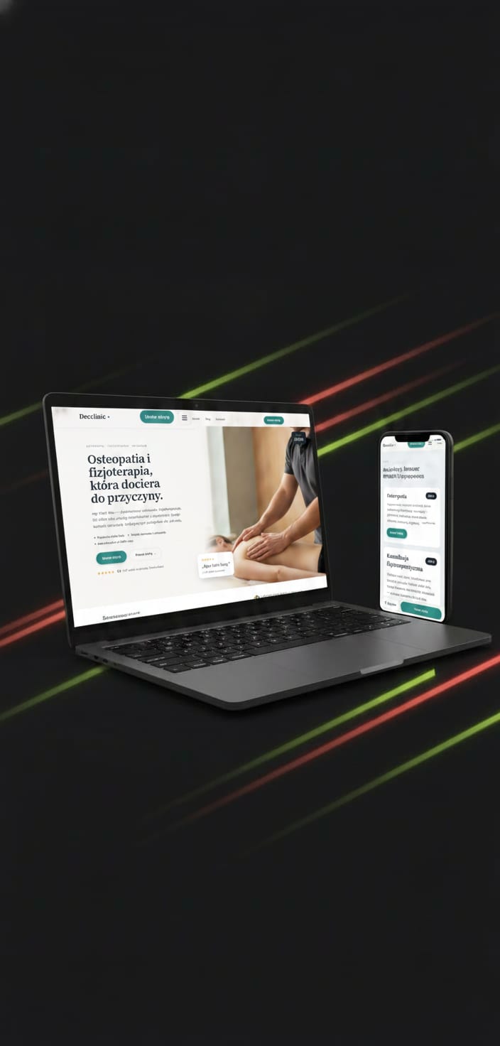 Realizacja: Decclinic — strona osteopaty i fizjoterapeuty w Warszawie